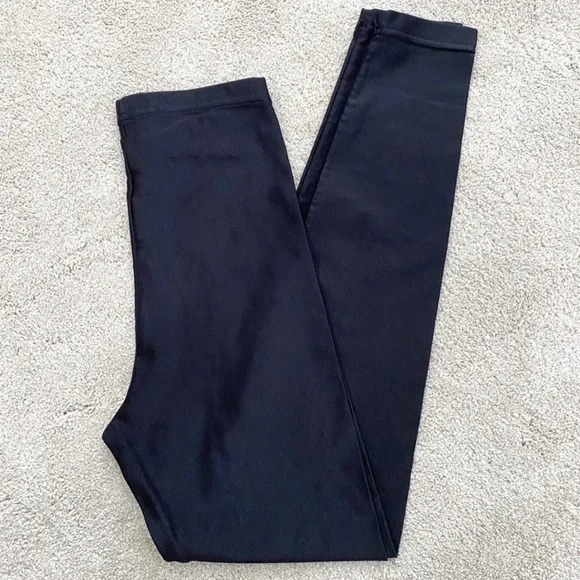 American Apparel Black Shiny High Waist Tights Size M - Picture 5 of 6